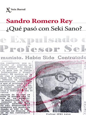 cover image of ¿Qué pasó con Seki Sano?